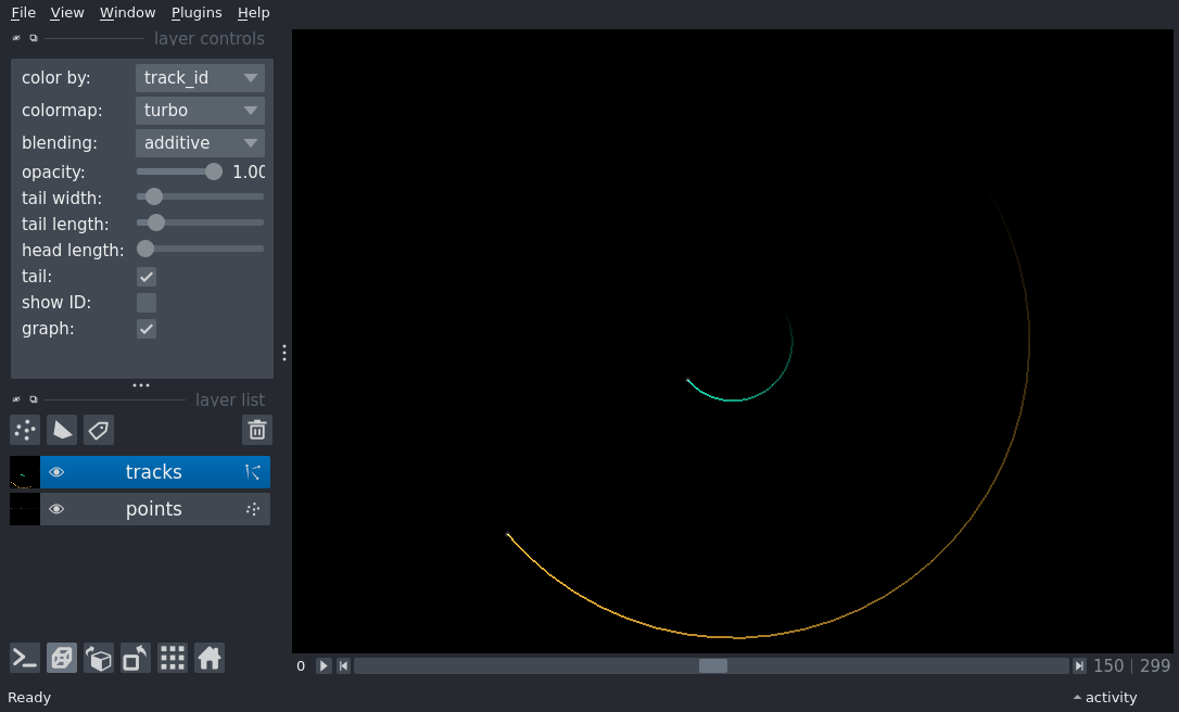 tracks 3d with graph